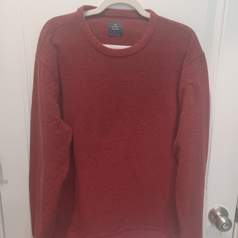 LIKE NEW POLO RALPH LOREN MEN'S RUST CREW NECK COTTON SHIRT!